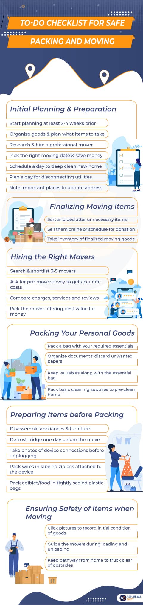 Packing Moving Checklist and Tips