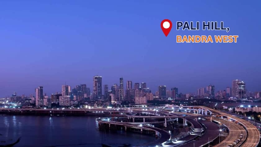 Pali Hill residential area in Mumbai