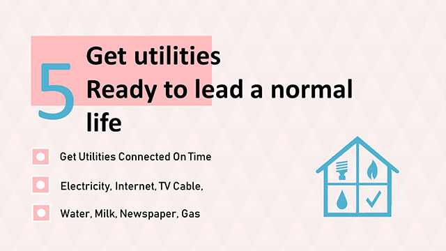 Pre Prepare essential utilities before move
