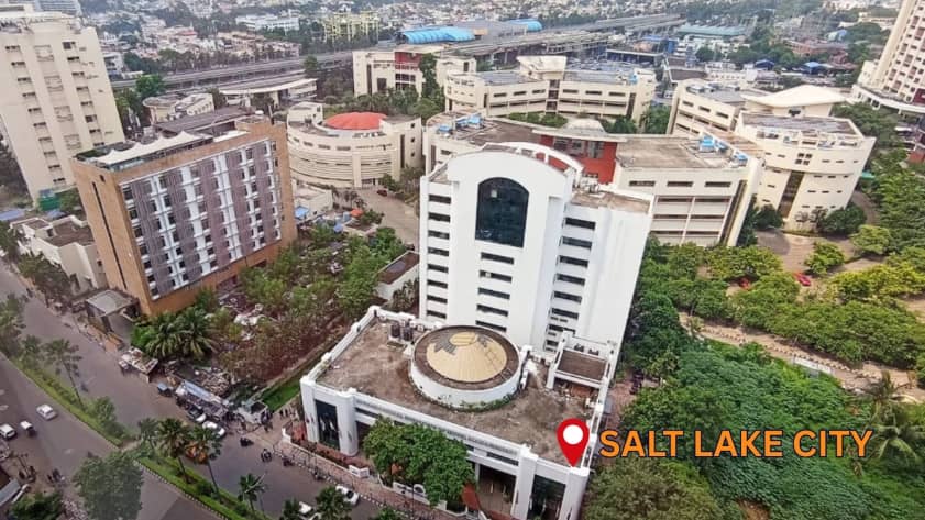 Salt Lake residential area in Kolkata