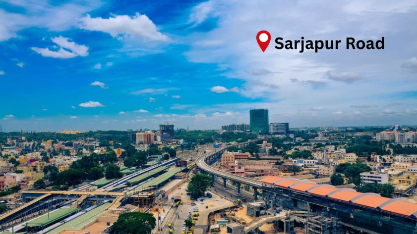 Sarjapur Road residential area in Bangalore