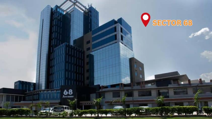 Sector 68 residential area in Gurgaon