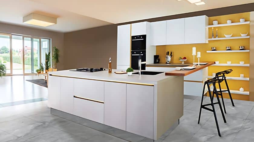 space saving island kitchen design Image