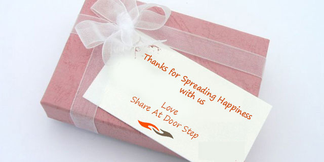 Thank You Note From Share At Door Step