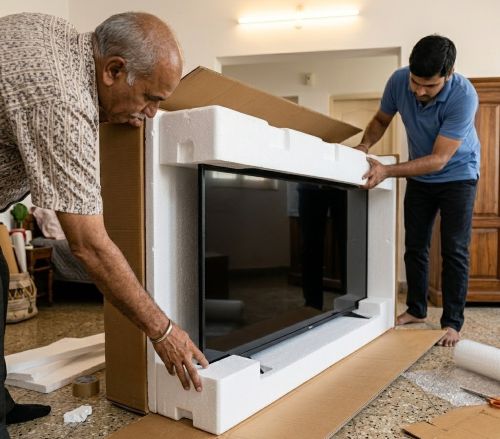 Thermocol EPS sheets used for packaging electronics and appliances during transit