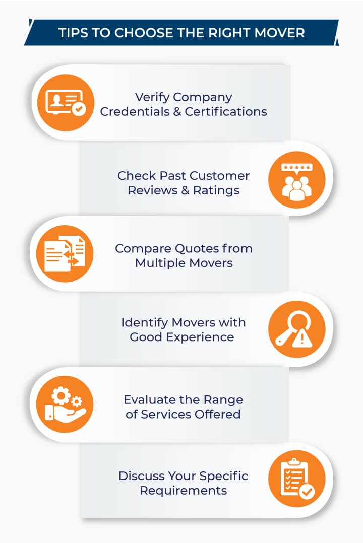 Tips to Hire Packers Movers Infographic
