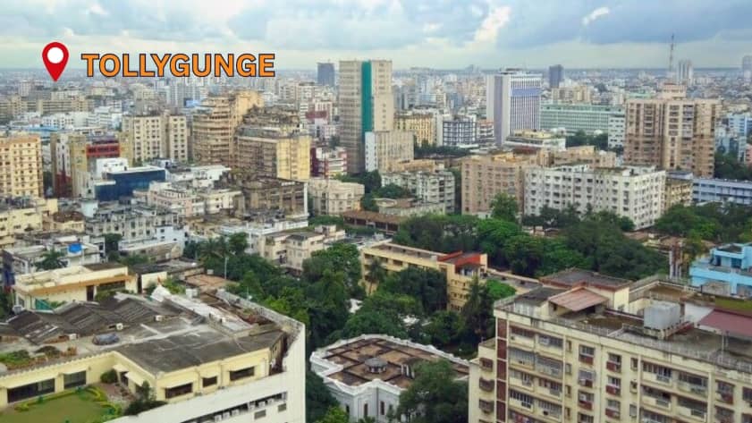 Tollygunge residential area in Kolkata