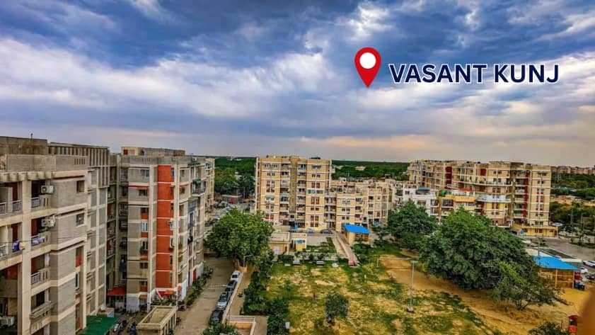 Vasant Kunj residential area in Delhi