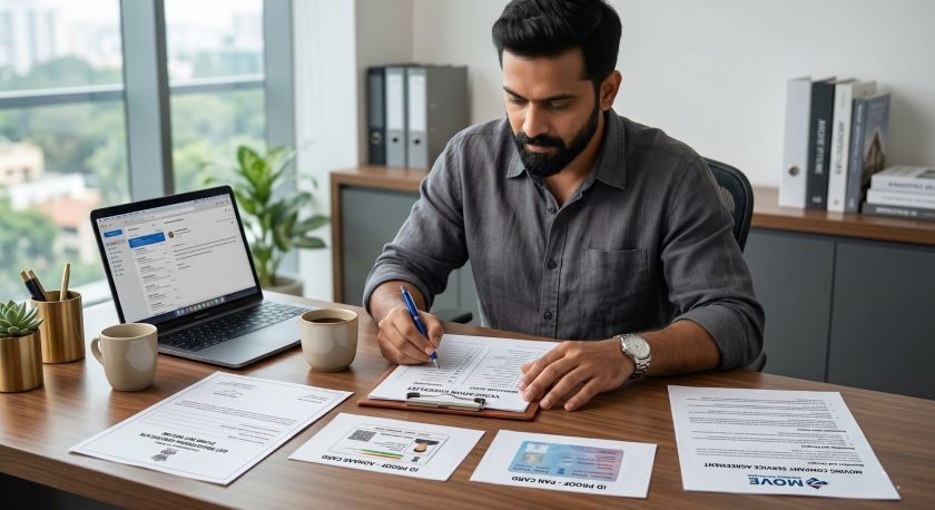 Reviewer going through a 25-point checklist to verify a Bangalore packing and moving company