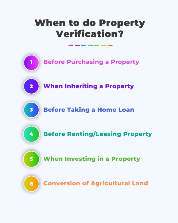 When to Verify Property Infographic