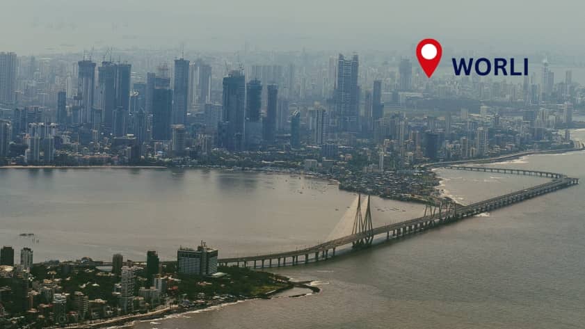 Worli residential area in Mumbai