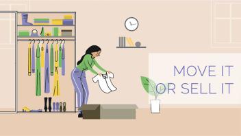 couple thinking about shifting or selling their households