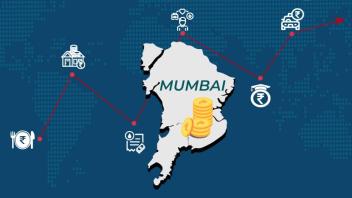 Map & Elements Illustration of Cost of Living in Mumbai