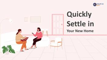 How to quickly settle in your new home