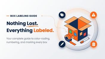 Labeling boxes for household shifting