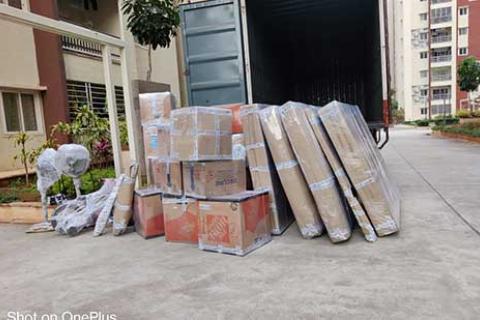 Allied Movers Packers India Unloading