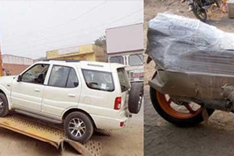 Anand Relocation India Pvt Ltd Jaipur Car Bike Loading