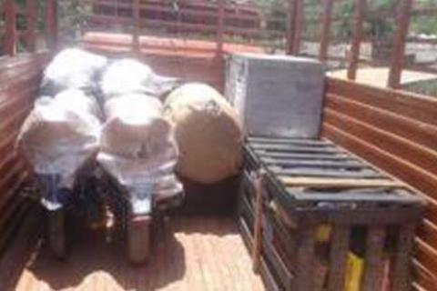 Aswin Packers Movers Loaded Bike