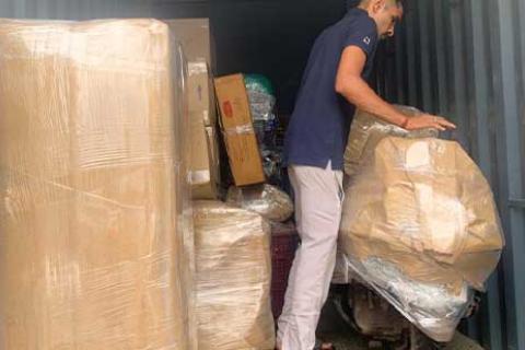 D R Packers Movers Logistics Loading