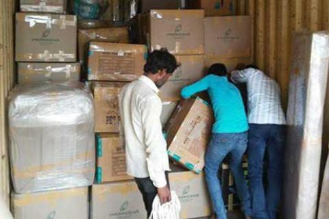 Kamath Packers Movers Unloading