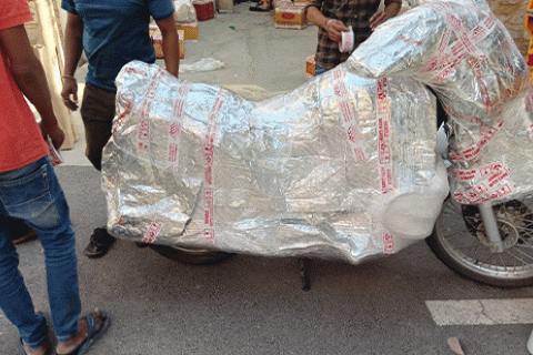 Krishnam V Packers Movers Bike Packing