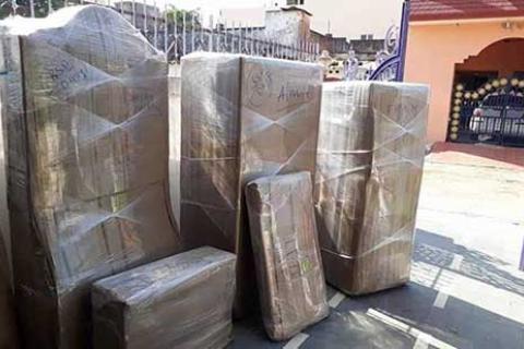 SS Movers Hyderabad Unloading