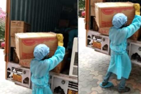 Sarathi Packers Movers Pvt Ltd Unloading