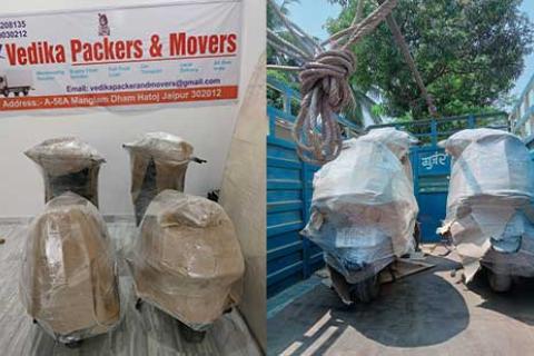 Vedika Packer and Movers Bike Transport