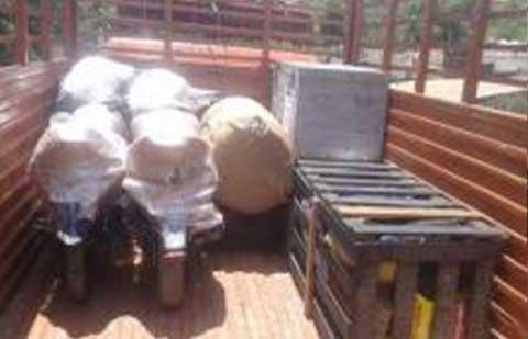 Aswin Packers Movers Loaded Bike